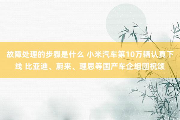 故障处理的步骤是什么 小米汽车第10万辆认真下线 比亚迪、蔚来、理思等国产车企组团祝颂