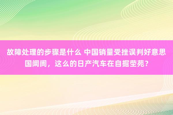 故障处理的步骤是什么 中国销量受挫误判好意思国阛阓，这么的日产汽车在自掘茔苑？