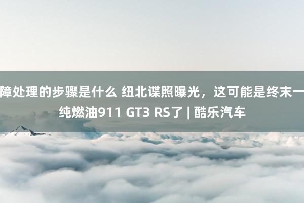 故障处理的步骤是什么 纽北谍照曝光，这可能是终末一代纯燃油911 GT3 RS了 | 酷乐汽车