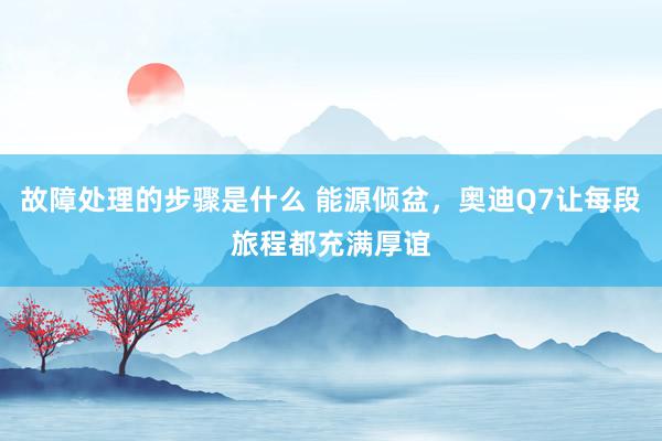 故障处理的步骤是什么 能源倾盆，奥迪Q7让每段旅程都充满厚谊