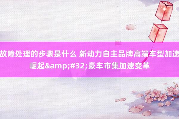 故障处理的步骤是什么 新动力自主品牌高端车型加速崛起&#32;豪车市集加速变革