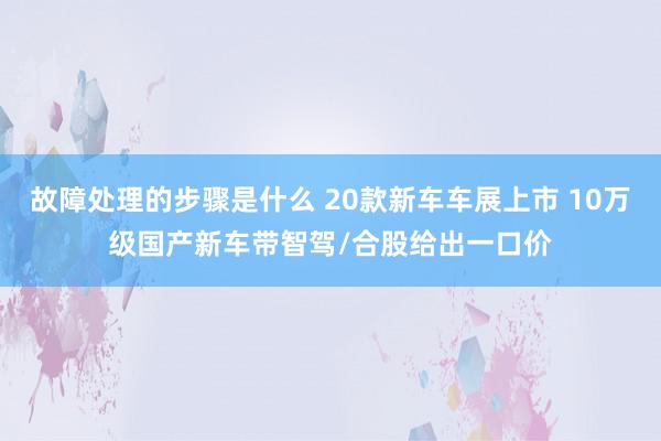 故障处理的步骤是什么 20款新车车展上市 10万级国产新车带智驾/合股给出一口价