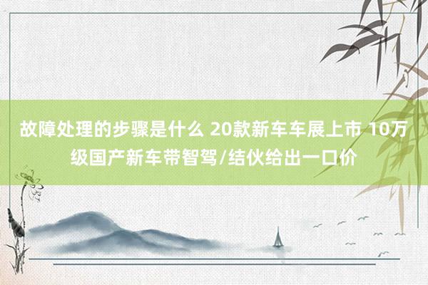 故障处理的步骤是什么 20款新车车展上市 10万级国产新车带智驾/结伙给出一口价