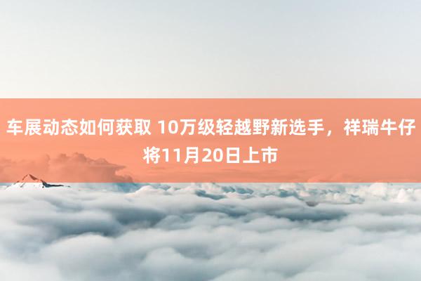 车展动态如何获取 10万级轻越野新选手，祥瑞牛仔将11月20日上市